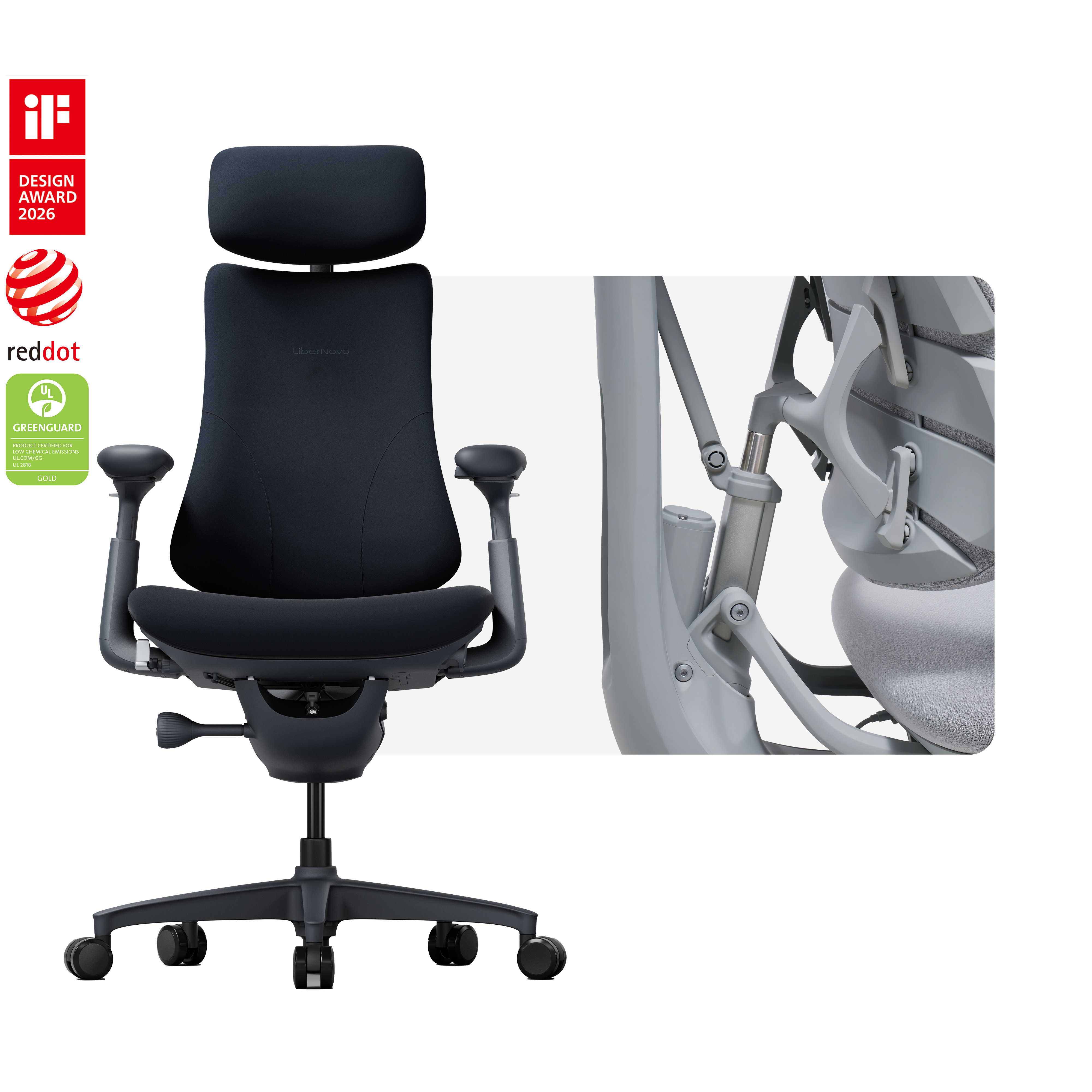LiberNovo Omni Dynamic Ergonomic Chair
