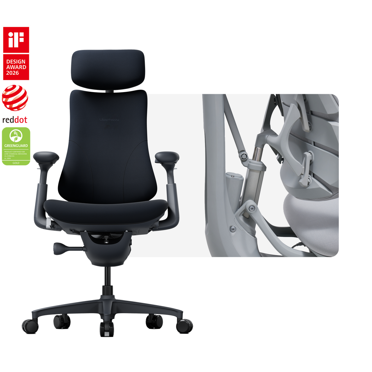 LiberNovo Omni Dynamic Ergonomic Chair
