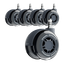 LiberNovo 7.5cm Dual Rubber Chair Wheels - Effortless Glide for Carpet & Hardwood Floors
