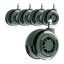 LiberNovo 7.5cm Dual Rubber Chair Wheels - Effortless Glide for Carpet & Hardwood Floors
